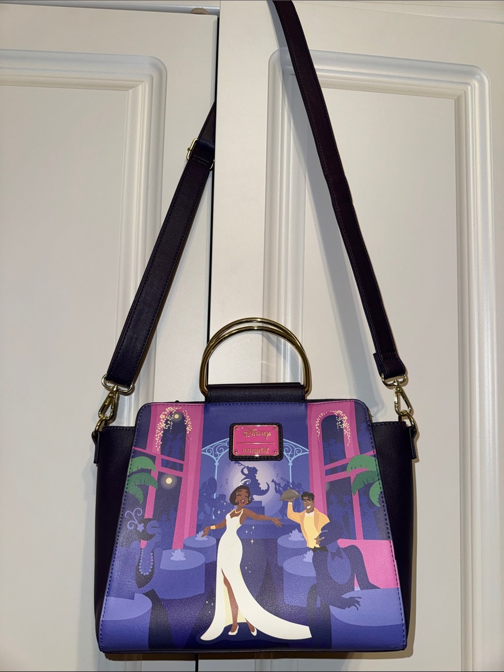 Loungefly Disney Tiana's Palace Crossbody Satchel Purse - Picture 15 of 15